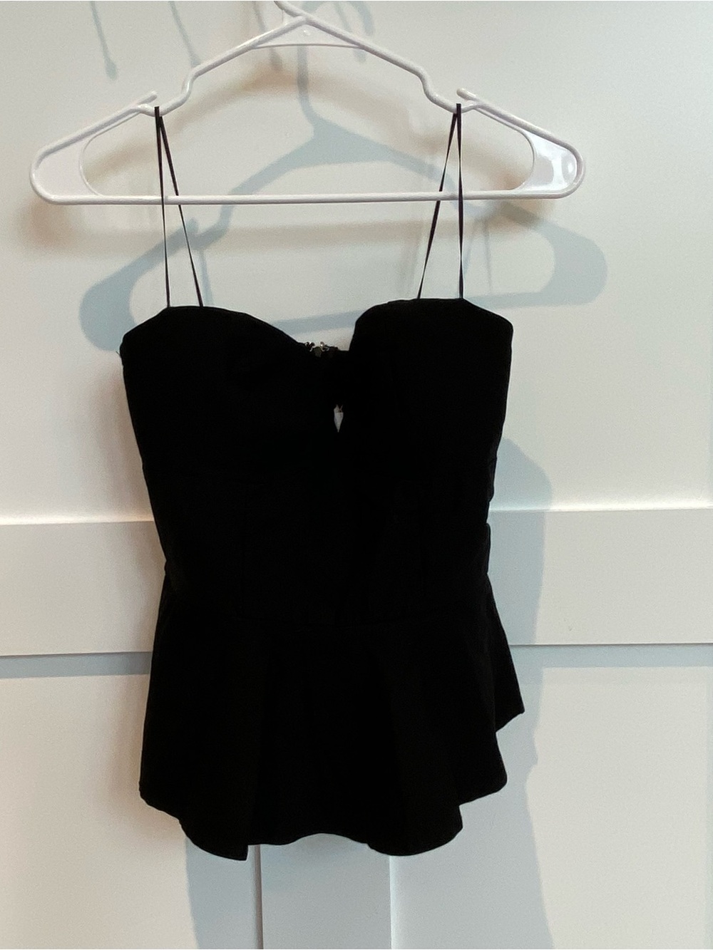 Renaissance Fair- Women’s Black Bustier Peplum size Large